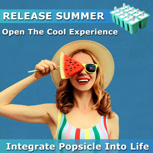 Silicone Popsicle Molds 12-cavity, DIY Ice Pop Mold for Kids Adult Teens, Ice Cream Molds for Party Yogurt Juice Smoothies Sticks